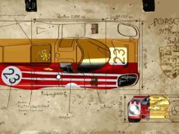 RED PORSCHE 917